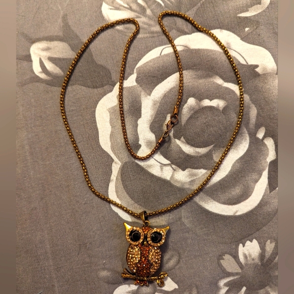 🌟3/$20🌟Vintage-style Long Owl Necklace - Picture 2 of 5